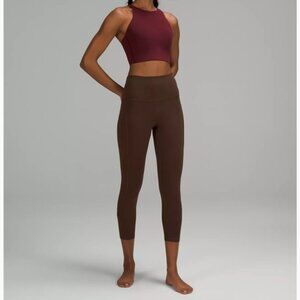 Nwt lululemon align leggings 25” with pockets Java